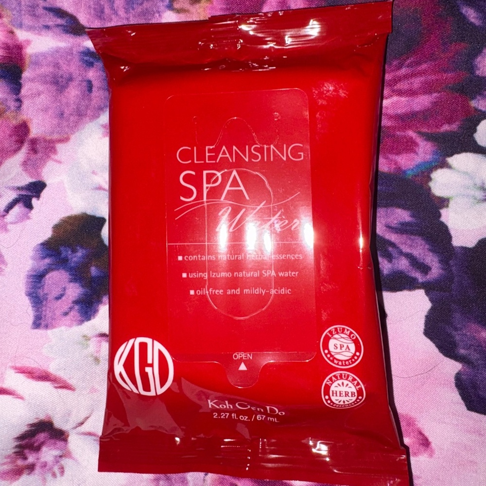 Koh Gen Do Cleansing Spa Water 10 Cloths Makeup Remover 2.27oz/67mL